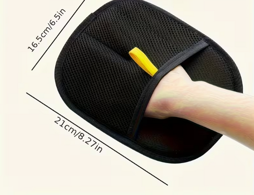 Static pet hair remover glove
